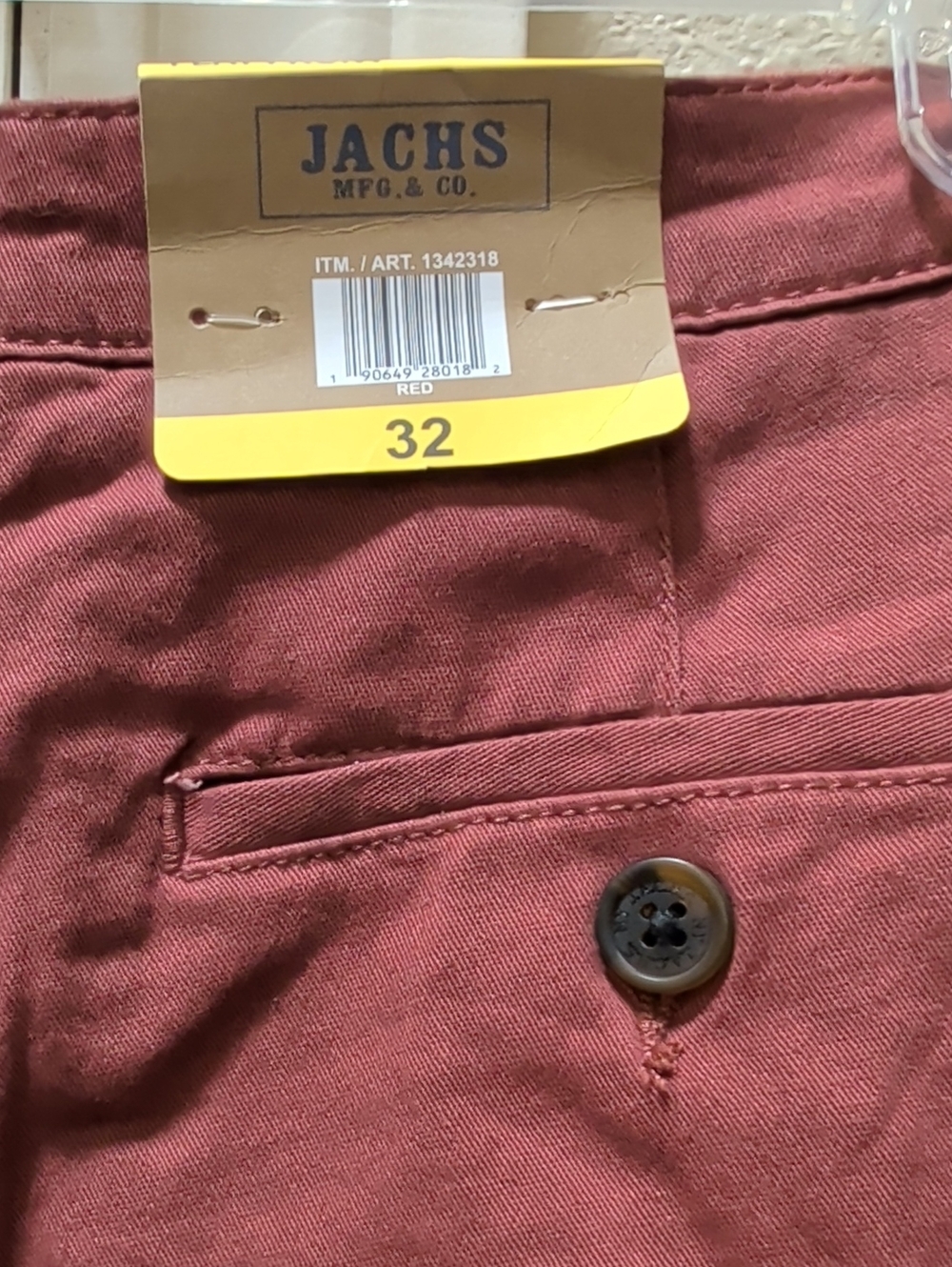 Jachs New York Men’s Rust -32 Shorts. NWT